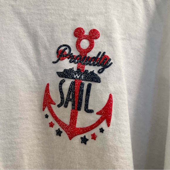 Disney Cruise Line Striped Long Sleeve Shirt Jersey - Picture 2 of 6